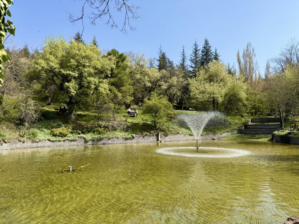 Green park in the middle of Ankara, Turkey